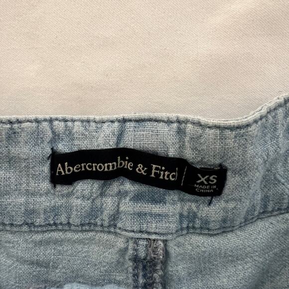 Abercrombie & Fitch Linen Blend Tie Up Shorts Size XS - Picture 3 of 7